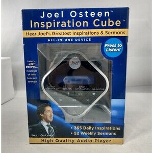 Joel Osteen Inspiration Audio Cube With Sermons and Affirmations New In Box